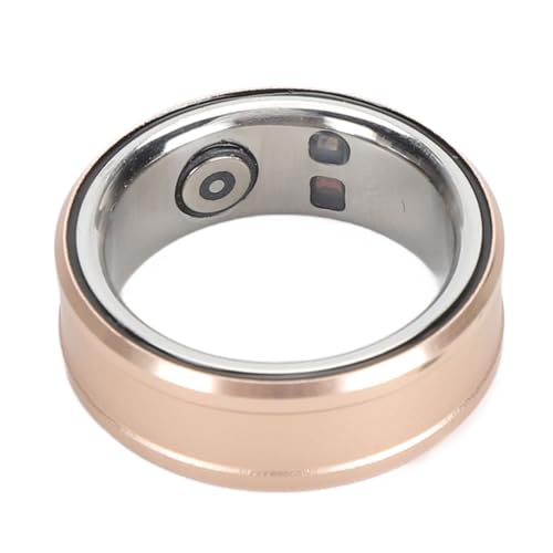 Smart Health Ring, Smart Ring Health Tracker mit NFC Funktion, BT 5.1, Schlafkörpertemperaturüberwachung Schrittzähler IP68 Smart Ring, Fitness Tracker Smart Ring für Frauen (Gold) von Zunate