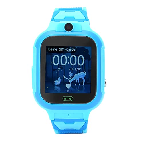 Smartwatch Telefon für Jungen und Mädchen, LT37 1,44 Zoll HD Farb Touchscreen, 4G Anruf Smartwatch, 2 Wege Sprach und Videoanruf, SOS Alarm, HD Kamera, Smartwatch Telefon für (Blau) von Zunate
