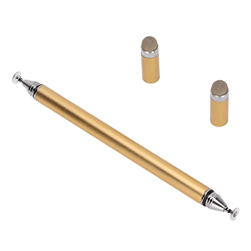 Stylus-Stifte für Touchscreens, Universeller Kapazitiver Dual-Head-Bleistift für Dicke und Dünne Touchscreens, Kompatibel mit Smartphone und Tablet, Zum Zeichnen und Schreiben(Gold) von Zunate