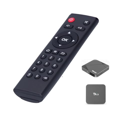 TV-Box Fernbedienung, ABS Shell Silikon-Taste TX6 TV-Fernbedienung Ersatz für Android TV-Box für Tanix TX5 Max TX3 Max, für TX6 TX92 TV-Box Fernbedienung, ABS Shell Silikon-Taste TX6 TV-Fernbedienung Ersatz für Android TV-Box für Tanix TX5 Max TX3 Max, für TX6 TX92 von Zunate