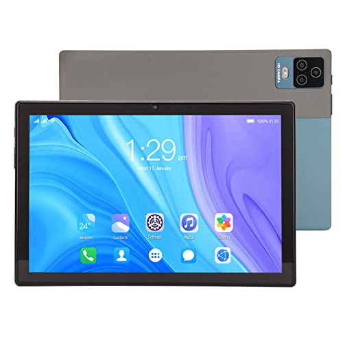 Tablet für Android 11, 10-Zoll-IPS-HD-Touchscreen-PC-Tablet, 6 GB 128 GB Speicher, Dual-SIM-4G-Anruf, 8 MP und 20 MP Dual-Kamera, BT 4.2, 2,4 G und 5 G WiFi, 8800-mAh-Akku von Zunate