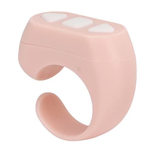 Kindle Bluetooth Remote Control App Page Turner für IOS, für Android Smartphone, Tablet, Fashion Scrolling Ring Remote Camera Remote Shutter Selfie Button (Rosa) von Zunate