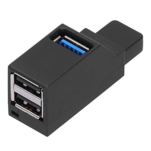 Tragbarer USB-Hub, ABS-Gehäuse Material Kleine USB3.0 USB2.0-Schnittstelle Hochgeschwindigkeits-USB-Hub mit Lanyard-Computerzubehör von Zunate