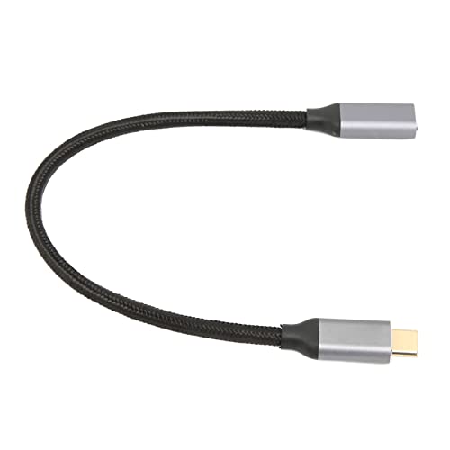USB C Verlängerungskabel, 10 Gbit/s Datensynchronisierung, 100 W Stromversorgung, 4K 60 Hz Videoausgang, USB C Kabel mit E Marker Chip Zum Laden, Übertragen, Videoausgang (0,25m) von Zunate