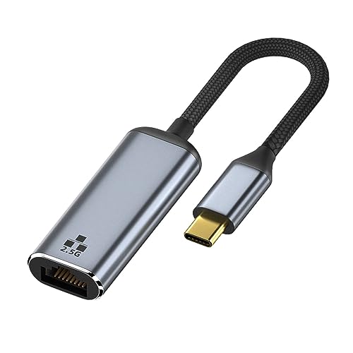 USB-C-auf-Ethernet-Adapter, Typ-C-auf-RJ45-2,5-Gbit/s-Gigabit-Ethernet-LAN-Netzwerkadapter, Unterstützung für Windows, Android, OS, Linux-System von Zunate
