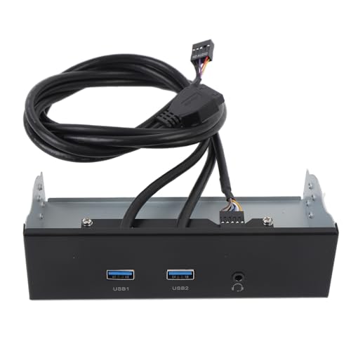 USB -Frontplatte Hub, 2XUSB3.2 GEN1 Headset 3 Ports Frontplatte USB -Hub, 5,25 Zoll 19Pin 5 Gbit/S Optische Antriebserweiterung für PC -Computer von Zunate
