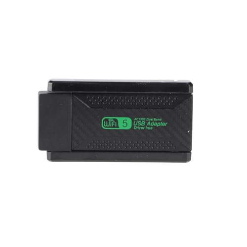 USB WLAN Adapter, 1200 Mbit/s USB 3.0 Netzwerk Dongle mit Dual Antennen mit Hoher Verstärkung, Dual Band Netzwerkadapter für Desktop Computer und Laptops USB WLAN Adapter, 1200 Mbit/s USB 3.0 Netzwerk Dongle mit Dual Antennen mit Hoher Verstärkung, Dual Band Netzwerkadapter für Desktop Computer und Laptops von Zunate
