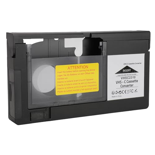 VHS C Kassettenadapter für VHS C SVHS Camcorder, Kassettenadapter, EIN Tasten Steuerung für 1,2 mm Standardbänder VHS C Kassettenadapter für VHS C SVHS Camcorder, Kassettenadapter, EIN Tasten Steuerung für 1,2 mm Standardbänder von Zunate