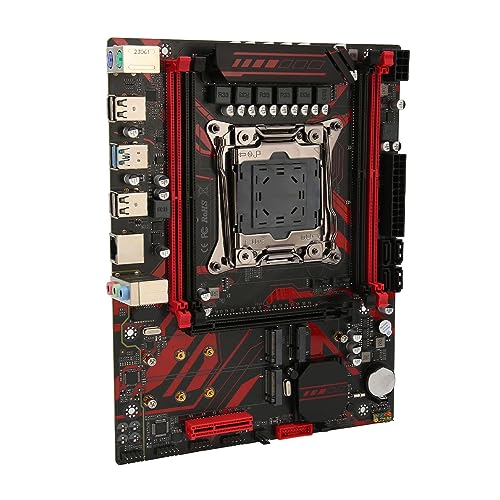 X99 LGA 2011 V3 Motherboard, Desktop Computer Motherboard mit RTL8111G Gigabit LAN Karte, DDR4 4 Kanal Micro ATX Motherboard, Zwei M.2 Steckplätze von Zunate