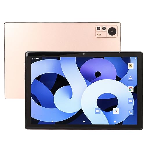 Zunate 10,1-Zoll-Tablet, 2560 X 1600 Auflösung, 12 GB RAM, 512 GB ROM, 5G WLAN, 8 MP Vordere 16 MP Kamera, 4G LTE, Dual-Karten Dual Standby, Aluminiumlegierung, für13 Tablet (Gold) von Zunate