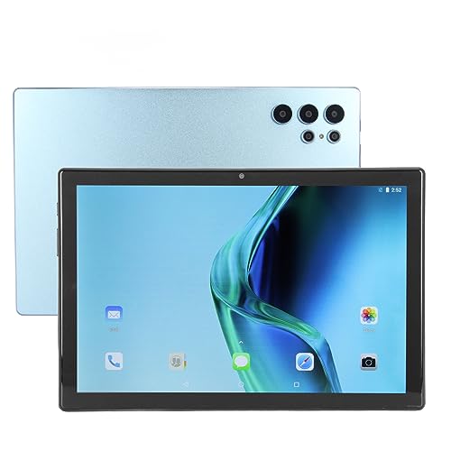 Zunate 10,1-Zoll-Tablet mit Android 11, Octa-Core-Dual-SIM-Dual-Standby-Tablet, 8 GB RAM, 128 GB ROM, Vordere 8-MP- und Hintere 13-MP-Kamera, WLAN, BT, 8800-mAh-Akku (Blau) von Zunate