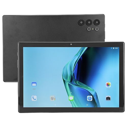 Zunate 10,1-Zoll-Tablet mit Android 11, Octa-Core-Dual-SIM-Dual-Standby-Tablet, 8 GB RAM, 128 GB ROM, Vordere 8-MP- und Hintere 13-MP-Kamera, WLAN, BT, 8800-mAh-Akku (Schwarz) von Zunate