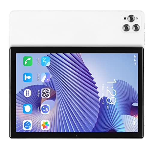 Zunate 10,1 Zoll für Android 12 Tablets, 8 GB RAM, 256 GB ROM, 7000 MAh, FHD Bildschirm Tablets mit Hülle und Tastatur, Dual Kamera 4G LTE Tablet (EU-Stecker) von Zunate