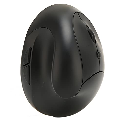 Zunate 2.4G Kabellose Vertikale Ergonomische Maus, Vertikale Optische Maus mit 6 Tasten, 800/1600/2400 DPI Kabellose Vertikale Maus für Gaming Office (Schwarz) von Zunate