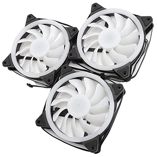 Zunate 3-teiliger Lüfter für Computergehäuse, 6-polige 1300 U/Min-Dual-RGB-Gehäuselüfter mit Hydrauliklager - Geräuscharme 120-mm-Computerlüfter für PC-Gehäuse Zunate 3-teiliger Lüfter für Computergehäuse, 6-polige 1300 U/Min-Dual-RGB-Gehäuselüfter mit Hydrauliklager - Geräuscharme 120-mm-Computerlüfter für PC-Gehäuse von Zunate