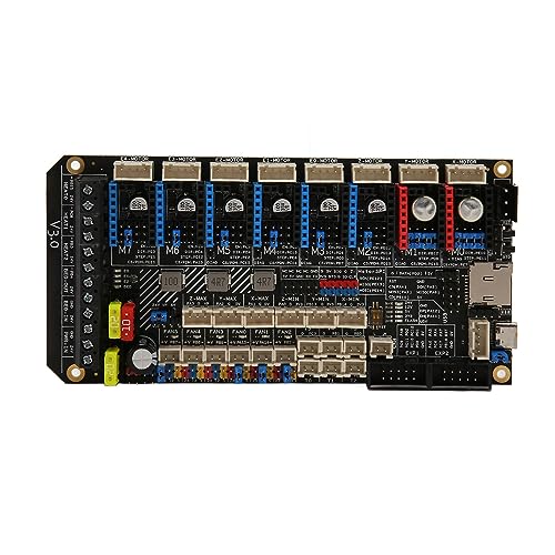 Zunate 3D Drucker Mainboard, 32 Bit 3D Drucker Mainboard Ersatzteile mit TMC2209 V4.0 Schritttreiber, für Klliper, für Marlin, für RRF, für Voron Design 3D Drucker von Zunate