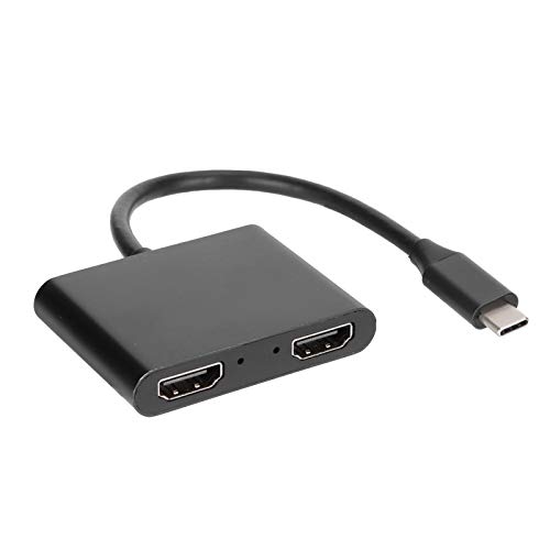 4 In 1 Hub, Type-C zu Dual Erweitern Sie Den Tragbaren Netzwerkadapter für Den USB-Dockingstation-Erweiterungskonverter AY100 von Zunate
