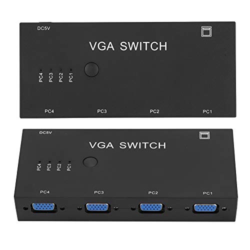 Zunate 4-in 1-Out VGA Switch Splitter Verteilerkasten Video Converter Switcher Computerzubehör 1920 X 1080 für HD PC TV Display von Zunate