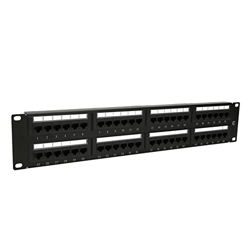 Zunate 48 Ports Netzwerk Patchpanel CAT6 RJ45, Hochgeschwindigkeits 10G Ethernet, Anti Interferenz, Professionelles Design für 19 Zoll Standardschränke, Breite Anwendung Zunate 48 Ports Netzwerk Patchpanel CAT6 RJ45, Hochgeschwindigkeits 10G Ethernet, Anti Interferenz, Professionelles Design für 19 Zoll Standardschränke, Breite Anwendung von Zunate