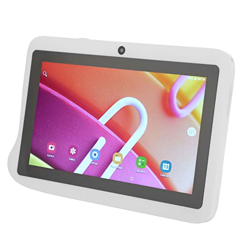 Zunate 7-Zoll-Tablet für Kinder für Android, 4 GB RAM, 32 GB ROM, 128 G Expand, 5 G Dual Frequency WiFi, Kids Edition-Tablet mit Inhalten für Kinder, Unterstützung für Google Plays(Weiß) von Zunate