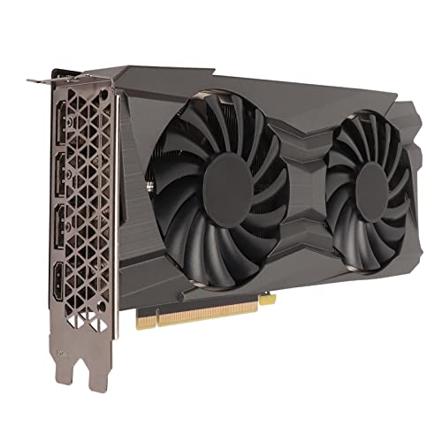 Zunate 8 GB GDDR6 Grafikkarte, PCB Metall ABS RTX3060Ti 8G GDDR6 256Bit Dual Fan Desktop PC Gaming Diskrete Grafikkarte, Unterstützt HDR Technologie, für PC von Zunate