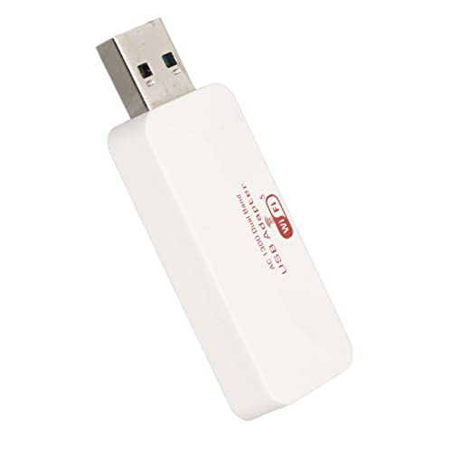 Zunate AC1300 Dualband-USB-WLAN-Adapter, 1300 Mbit/s Hochgeschwindigkeit, Dual-Modus, Weitgehend Kompatibel für und Mac, USB3.0-Übertragung von Zunate