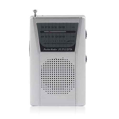 AM-FM-Radio, Tragbares Handradio mit Eingebautem Lautsprecher, Batteriebetriebenes Taschen-Transistorradio, Notfallradio, um Nachrichten in Echtzeit zu Erhalten, für Reisen Im Freien AM-FM-Radio, Tragbares Handradio mit Eingebautem Lautsprecher, Batteriebetriebenes Taschen-Transistorradio, Notfallradio, um Nachrichten in Echtzeit zu Erhalten, für Reisen Im Freien von Zunate