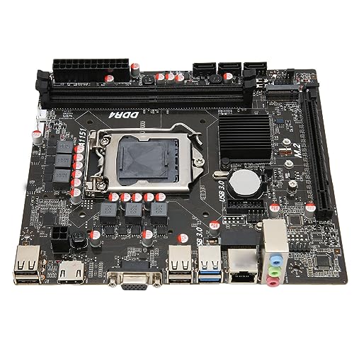 Zunate B250B4 Motherboard, Desktop-Motherboard Unterstützt Dual Channel DDR4 Max 32G, M.2 Schnittstelle PCI E X16 Gen 3.0 Slot Motherboard, für LGA 1151 von Zunate