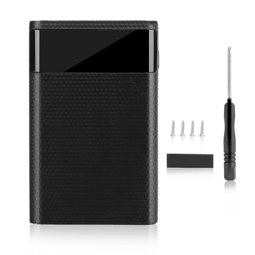 Zunate Batterieladebox, Tragbares 4x18650 DIY Power Bank Mobile Power Kit, DIY Power Bank Hülle, Unterstützt Alle Modelle der Handyladung(Schwarz) von Zunate