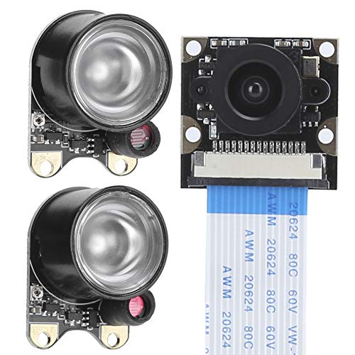 Zunate Bindpo Kameramodul, Kameramodulplatine 1080P + Unterstützung für Lichtempfindliche Infrarot-Nachtsichtlampen Fokussierung für die für Raspberry Pi 4B/3B +/3B/2B-Kamera von Zunate