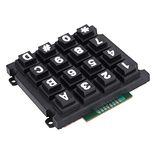 Zunate Bindpo Tastaturmodule, Matrix-Tastaturmodule mit 16 Tasten 4x4-Drucktasten Externe Große Tastatur für MCU für Single-Chip-Mikrocontroller von Zunate