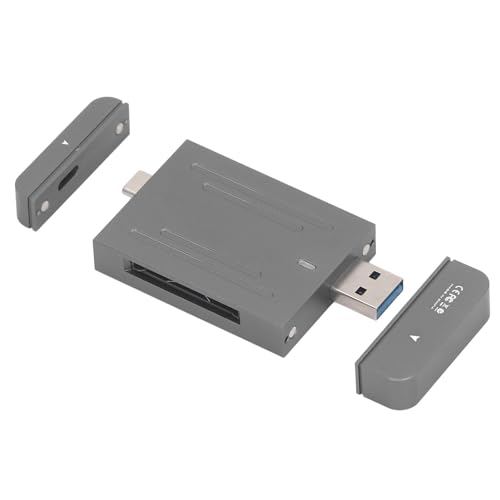 Zunate CFExpress-Kartenleser, USB 3.1 Gen 2 10 Gpbs 2 TB, Unterstützt Typ C und USB-Schnittstelle, Speicherkartenleser aus Aluminiumlegierung, Plug-and-Play, für Win, für Linux, für OS von Zunate