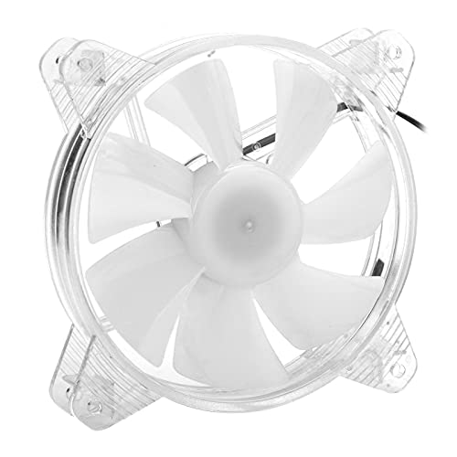 Zunate Computer-Lüfter, 1300 U/Min 120 Mm Silent RGB-Lüfter mit Hydrauliklager für Computer-PC-Gehäuse, Mining Rig, CPU-Kühler (Blau) von Zunate