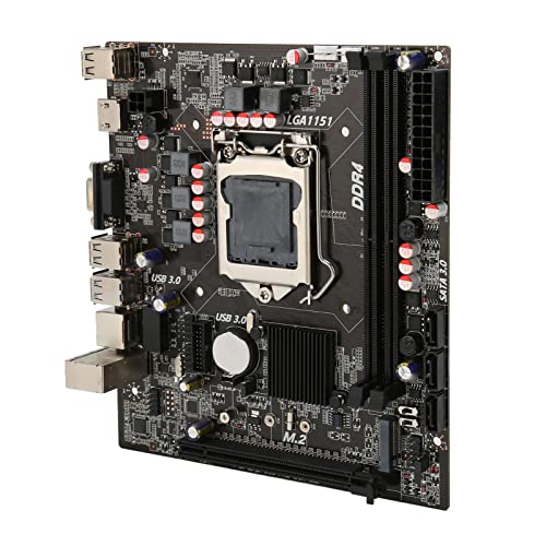 Zunate Computer-Motherboard, LGA1151-Pin-Dual-Channel-DDR4-Speicher, M.2-Desktop-Motherboard Unterstützt 1151-Pin-Intel Core I5 6500 I7 6700 CPU von Zunate