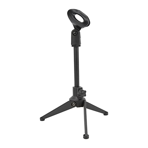 Desktop Mikrofon Stativ, Universal Tragbarer Tischständer Verstellbarer Mikrofonständer Abnehmbarer Faltbarer Stativ Mikrofontischständer, für Konferenz Live Singen von Zunate