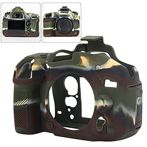 Zunate Digitalkamera Silikonhülle, Silikonkamerahülle für Nikon D600 / D610 Kamera, Soft Rubber Shell Schutzhülle Gehäuse DSLR Silikonhülle(Tarnung) von Zunate