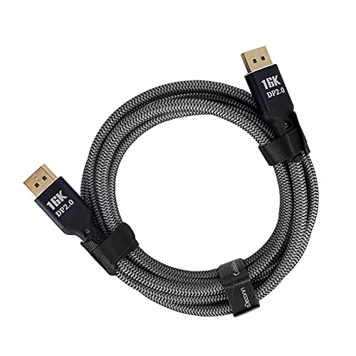 Zunate Displayport DP 2.0 Kabel DVI HD Adapter Line 16K bei 60Hz für Computer-TV-Projektor- (2M) von Zunate