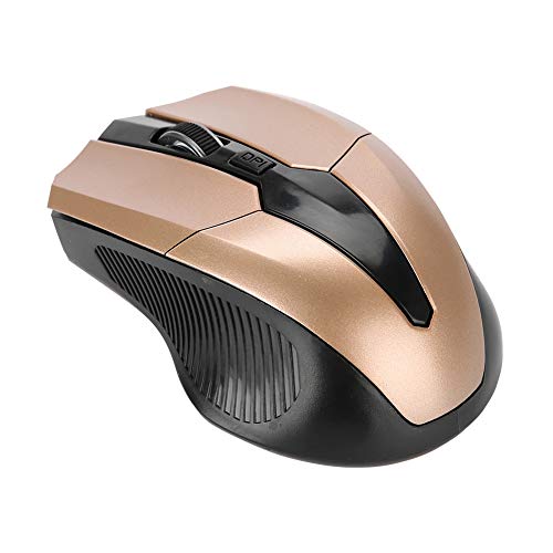 Zunate Drahtlose Maus, 2,4 GHz Optische Drahtlose Ergonomische Maus 6 Tasten 1600 DPI Einstellbare Gaming-Maus USB-Empfänger für PC-Gaming-Laptops von Zunate
