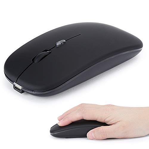 Zunate Drahtlose Maus, 2.4G 5.1 Dual-Modus-Maus Bunte Leuchtende 1000/1200/1600 Gaming-Maus für 98/Me/2000/XP/Vista/Win 7/Win8/10 von Zunate