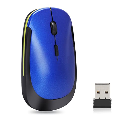 Zunate Drahtlose Maus für Laptop, 2,4 G USB Mute Mouse Computermaus mit USB-Empfänger, 3 Einstellbare DPI, 4-Tasten-Schnurlose Maus Drahtlose Mäuse für von Zunate