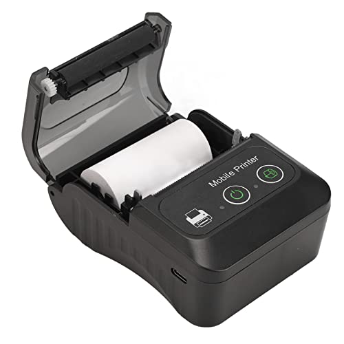 Zunate Drahtloser Bluetooth-Thermo-Etikettendrucker, 58 Mm Breiter Thermopapierdrucker, Versandetikettendrucker mit 50 Bis 80 Mm/s Druck, Mehrsprachig, 2 Tasten, für OS X, für Android, für Windows Zunate Drahtloser Bluetooth-Thermo-Etikettendrucker, 58 Mm Breiter Thermopapierdrucker, Versandetikettendrucker mit 50 Bis 80 Mm/s Druck, Mehrsprachig, 2 Tasten, für OS X, für Android, für Windows von Zunate