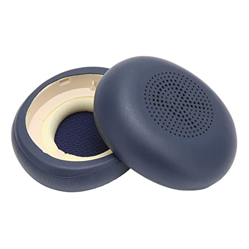Zunate Ersatz-Ohrpolster-Kissen für Jabra Elite 45h Kopfhörer, Weiche Lederschaum-Ohrpolster für Evolve2 65 MS UC-Headset(Dunkelblau) von Zunate