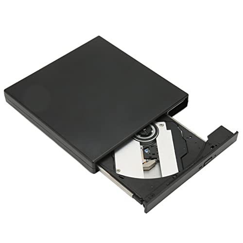 Zunate Externes DVD-Laufwerk, USB 2.0, Ultradünner DVD-Brenner für Laptop, CD-ROM-Brenner, Kompatibel mit Computer, Laptop, Netbook, HDD-Player, für Windows, OS X von Zunate