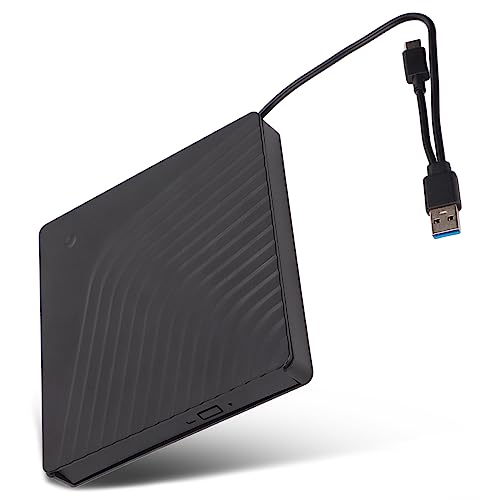 Zunate Externes DVD-Laufwerksgehäuse, Bis zu 5 Gbit/s Hohe Übertragungsrate, Abnehmbares USB3.0-USB2.0-Laptop-Gehäuse für Optisches Laufwerk für 12,7 Mm/9,5 Mm SATA DVD RW-Laufwerk von Zunate