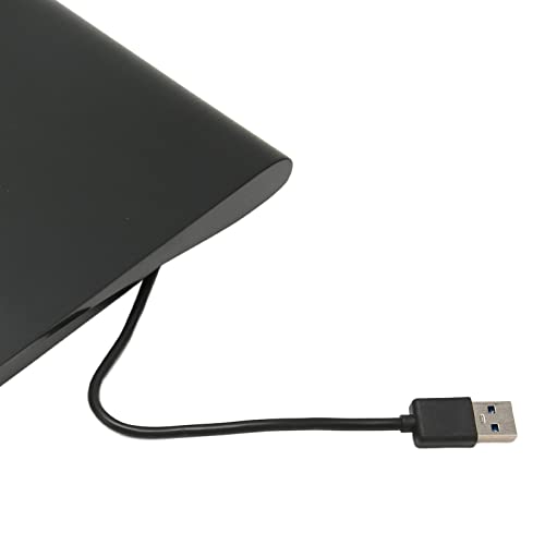 Zunate Externes USB3.0-DVD-Laufwerk, Ultradünner Externer Tragbarer USB-C-DVD-Player-Brenner für Laptop-Desktops, PC, CD, DVD + -RW-Laufwerk von Zunate