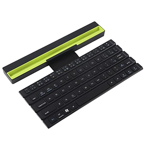 Zunate Faltbare -Tastatur, Faltbare Kabellose Tragbare Tastatur - Schreibmaschine Im Taschenformat, Ultraschlanke Tastatur für Tablet-Laptop-Smartphone von Zunate