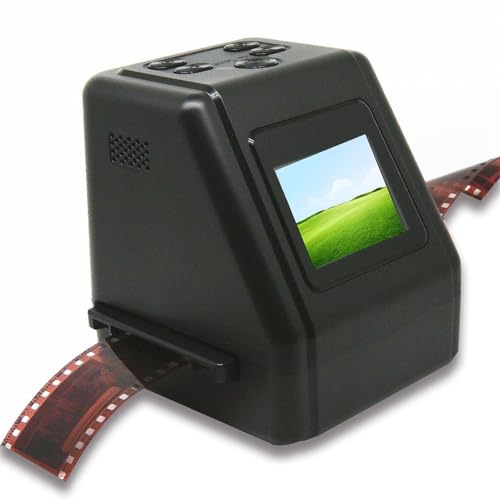 Zunate Film Diascanner, Film und Diascanner mit 2,0 Zoll TFT IPS HD Display, Konvertieren von 135/126/110/Super8 Filmen/Dias in Negative/Farb Schwarz Weiß JPG Fotos, für Win, PC, Laptop von Zunate