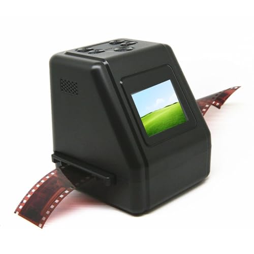 Zunate Filmscanner, 2 Zoll TFT IPS 22 MP Alter Kamerafilm und Diascanner, Konvertiert 135/126/110/Super 8 Film/Dia in Negativ/Farbe/Schwarzweiß JPG Foto, für Computer, Laptop, Telefon, von Zunate