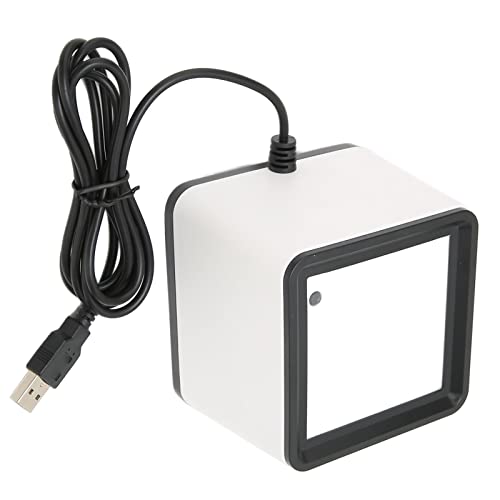 Freihändiger Barcode Scanner, R42 2D 1D Barcode Scanner Allround Desktop USB Barcode Lesegerät Mobile Scan Code Zahlungsbox, für POS PC Supermarkt Buchhandlung Einzelhandelszentrum von Zunate