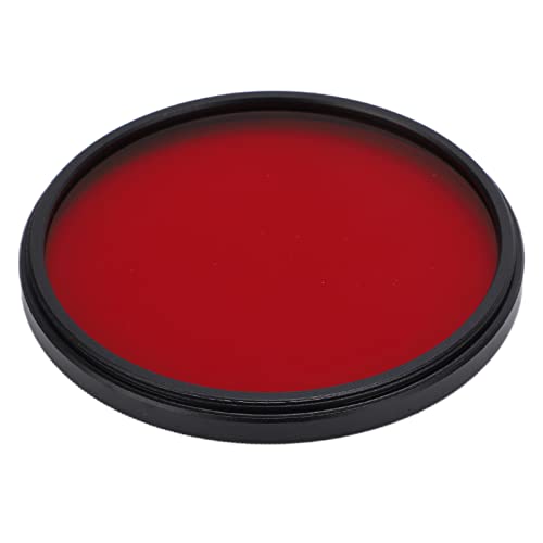 Full Red Lens Filter, 67 Mm 62 Mm 58 Mm 55 Mm 52 Mm DSLR-Kamera HD-Kamera Optischer Glas-Rotfilter mit Objektivfiltergehäuse, für die Meisten DSLR-Kameras auf Dem Markt(55mm) von Zunate